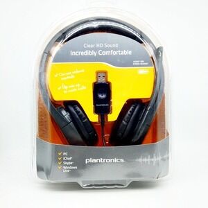 Plantronics Audio 655 DSP USB Wired Stereo Headset with Boom-Style Mic NEW